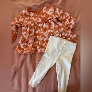 Burt’s bees baby 3-6m girl outfit